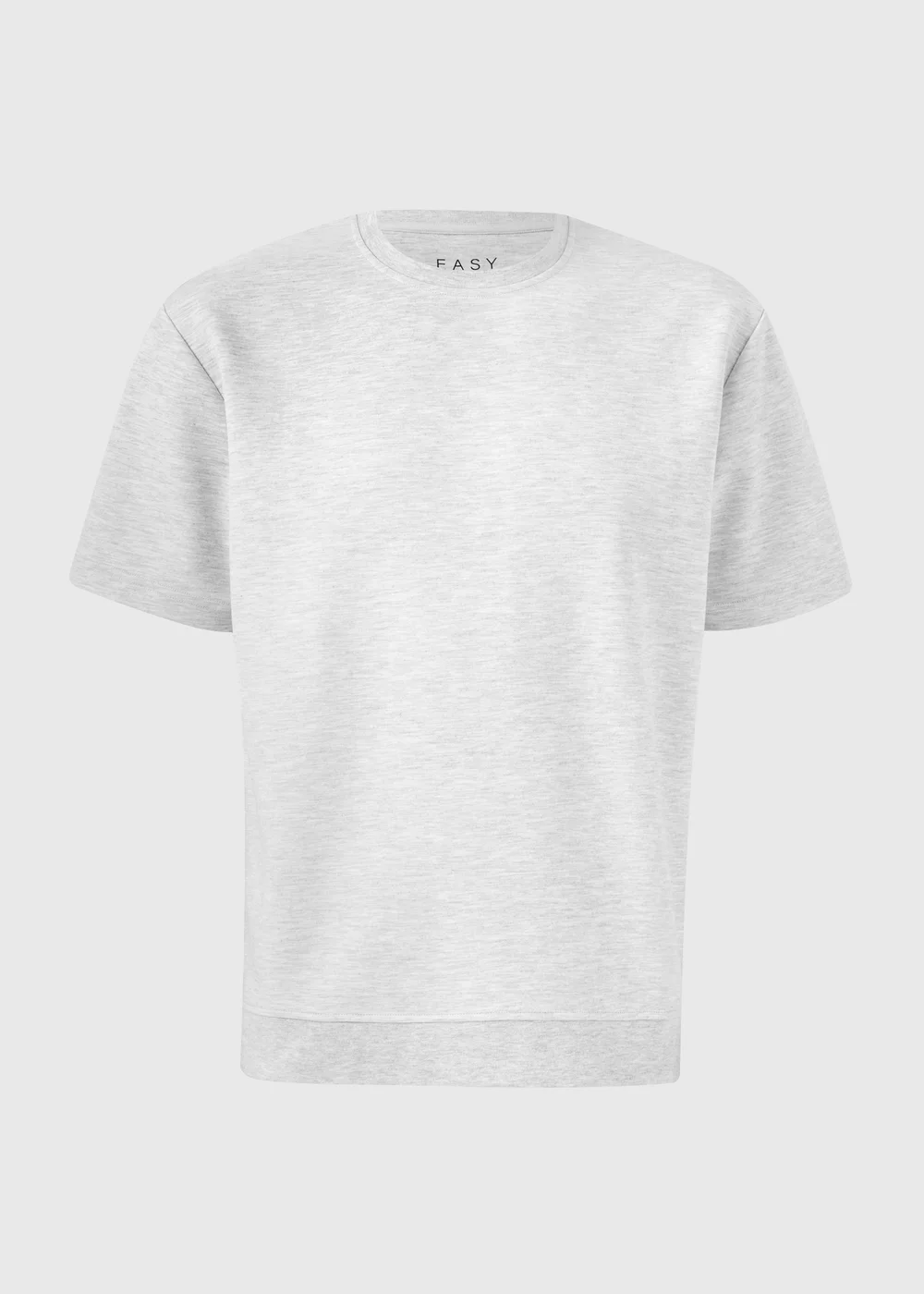 Grey Marl Elevated Co Ord T-Shirt - Small Image 4