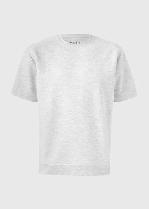 Grey Marl Elevated Co Ord T-Shirt - Small Image 4