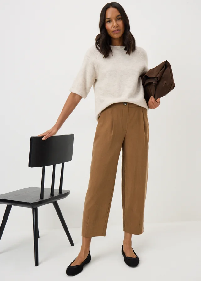 Camel Carrot Leg Trousers