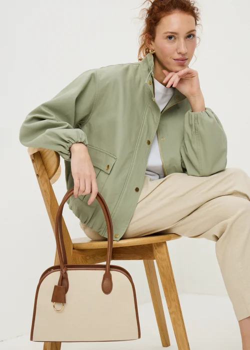 Tan Canvas Bowling Bag - One Size Image 1