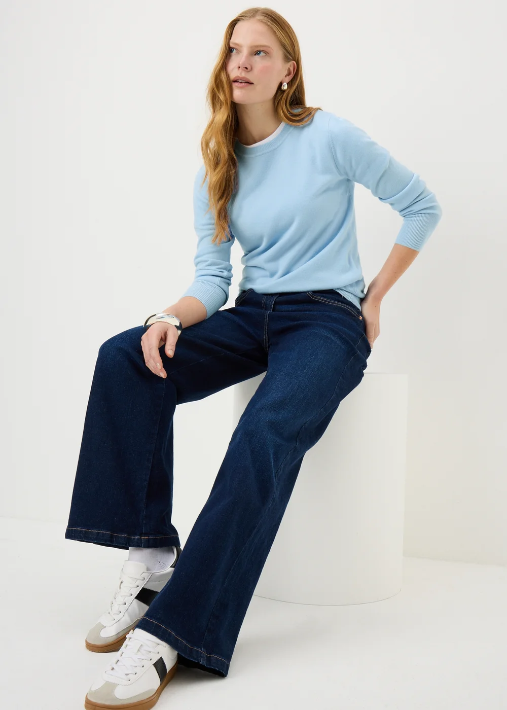 Light Blue Supersoft Jumper - Size 8 Image 2