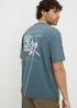 Blue Back Graphic T-Shirt - Small Image 1
