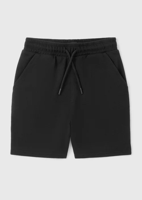 Boys Black Jogger Shorts (7-15yrs) - Age 7 Years Image 1