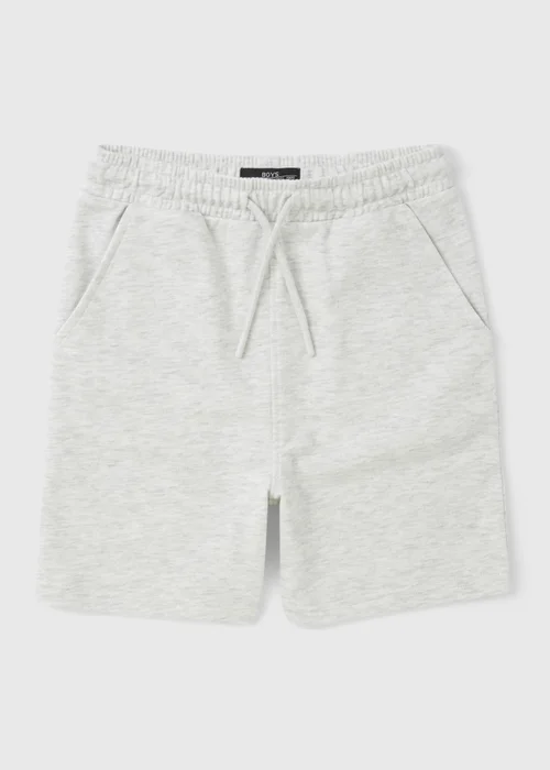 Boys Grey Marl Jogger Shorts (7-15yrs) - Age 7 Years Image 1