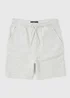 Boys Grey Marl Jogger Shorts (7-15yrs) - Age 7 Years Image 1