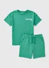 Boys Green Street Studio Top & Shorts Set (7-15yrs) - Age 7 Years Image 1