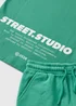 Boys Green Street Studio Top & Shorts Set (7-15yrs) - Age 7 Years Image 2