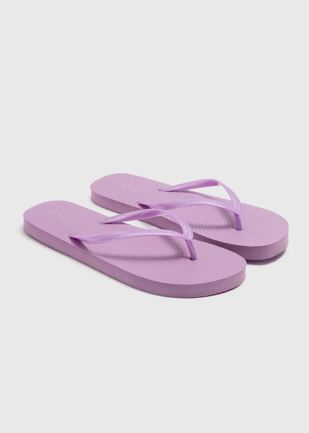 Lilac Flip Flops - Small Image 1