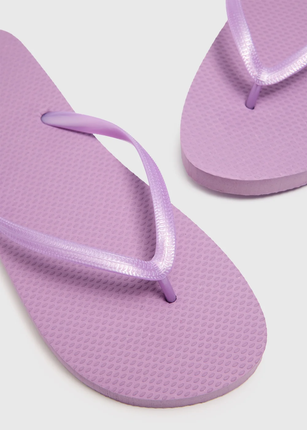 Lilac Flip Flops - Small Image 2