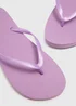 Lilac Flip Flops - Small Image 2