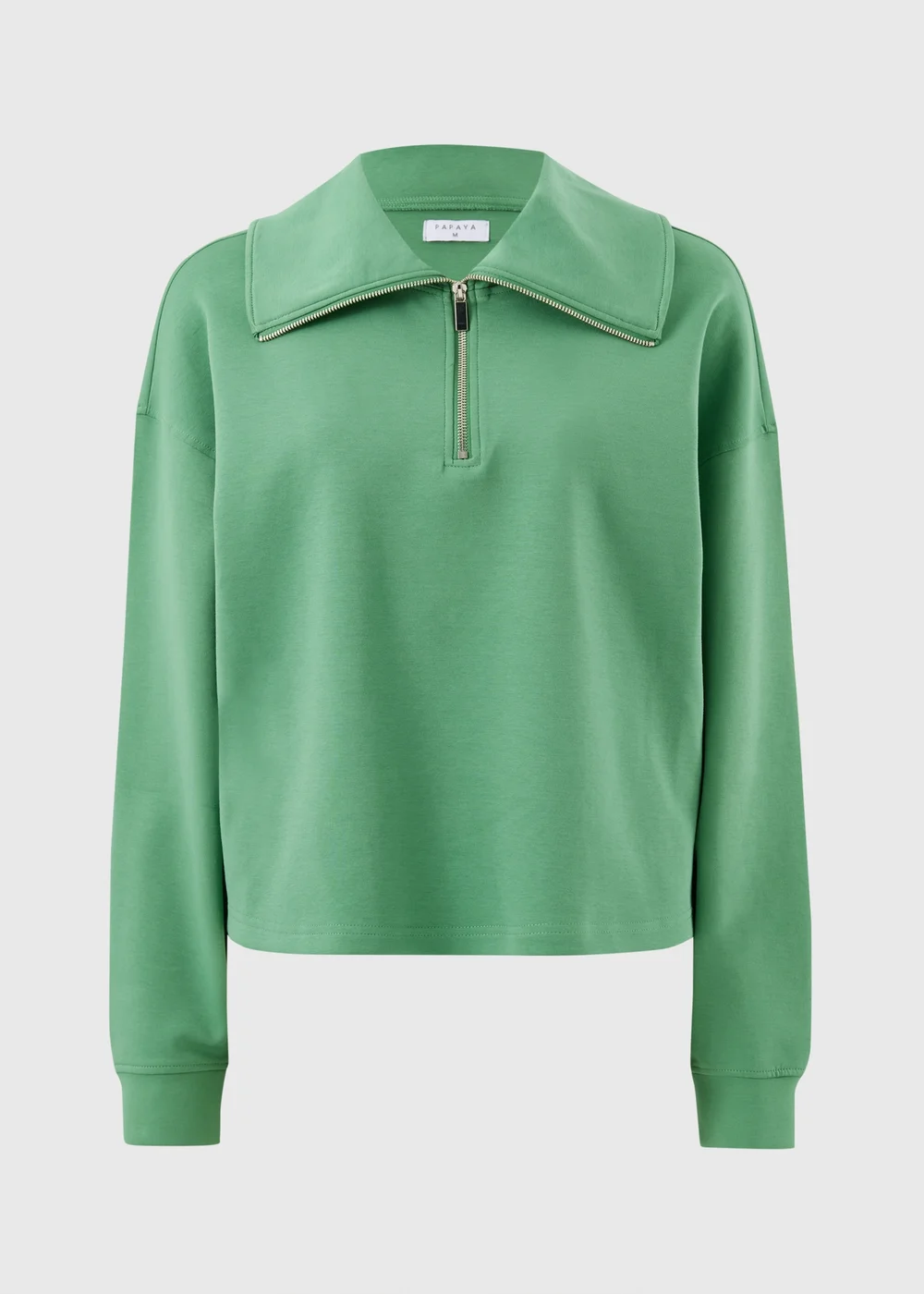 Green Interlock Wide Collar Sweatshirt - Extra small Image 1