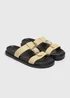 Yellow T Bar Buckle Footbed Sandals - Size 3 Image 1