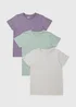 Boys 3 Pack Pastel T-Shirts (7-15yrs) - Age 7 Years Image 1