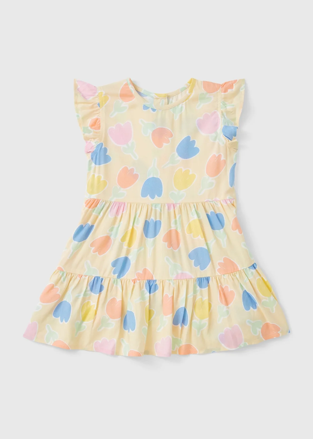 Girls Yellow Tulip Dress (1-7yrs) - 1-1.5 Yrs Image 1