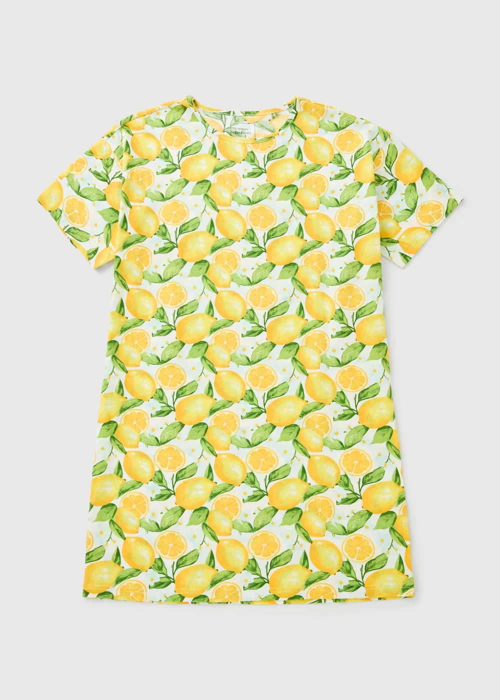 Yellow Lemon Print Nightie - Extra small Image 2