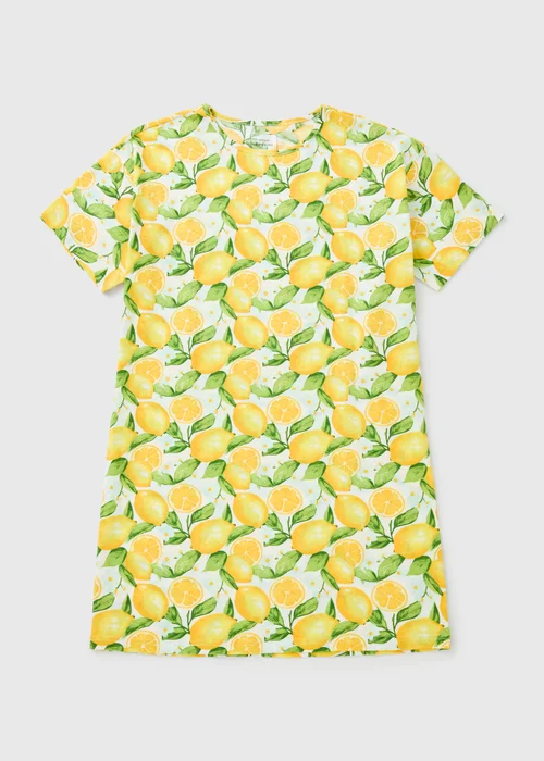 Yellow Lemon Print Nightie - Extra small Image 2