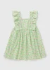 Girls Green Daisy Crinkle Dress (1-7yrs) - 1-1.5 Yrs Image 1