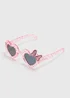 Disney Girls Pink Minnie Mouse Heart Sunglasses Image 1