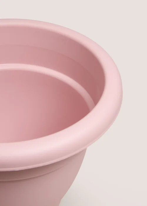 Pink Plastic Small Planter Image 2