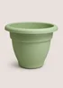 Green Plastic Small Planter Image 1