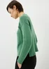 Green Ribbed Hem Jumper - Extra small Image 3