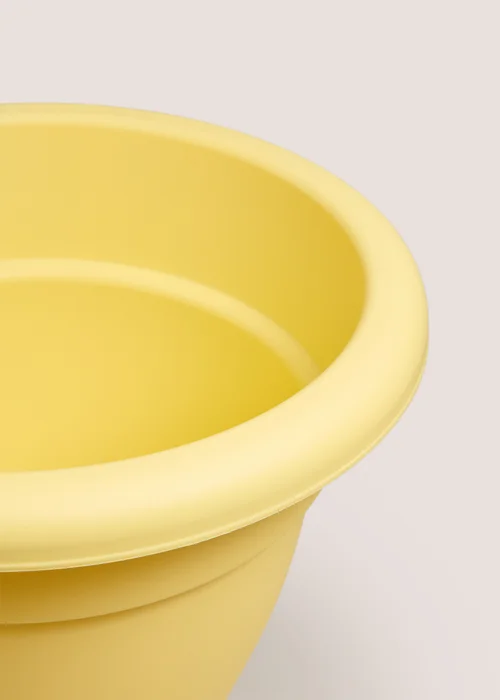 Yellow Plastic Large Planter Image 2