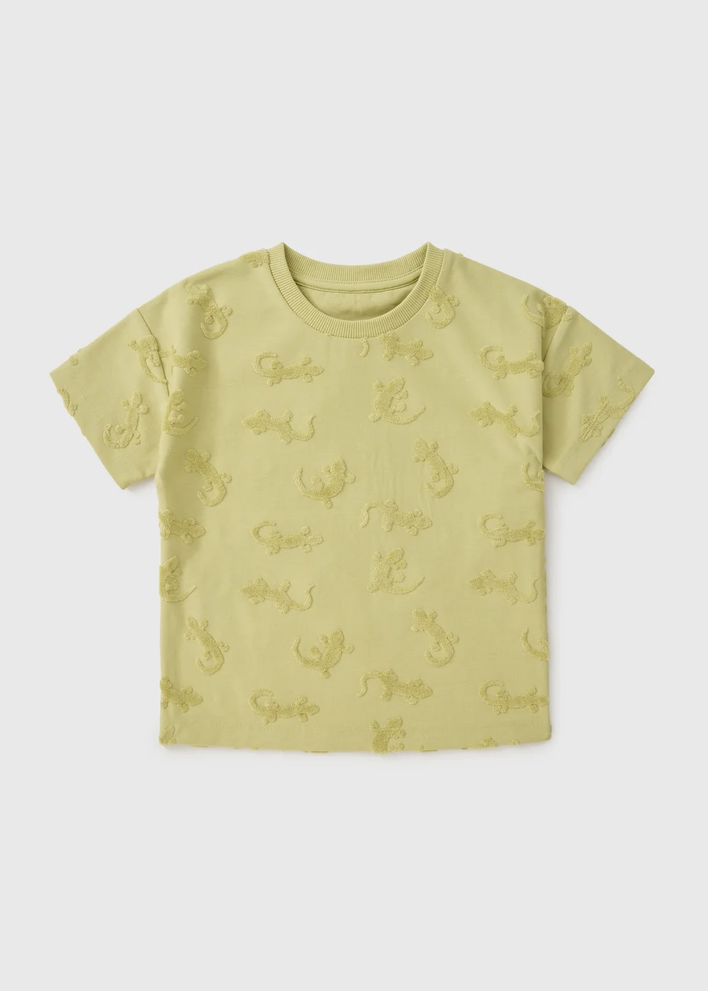 Boys Sage Croc Embossed T-Shirt (1-7yrs) - 1 to 1 half years Image 1