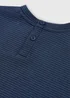 Boys Navy Textured Top & Shorts Set (1-7yrs) - 1 to 1 half years Image 2