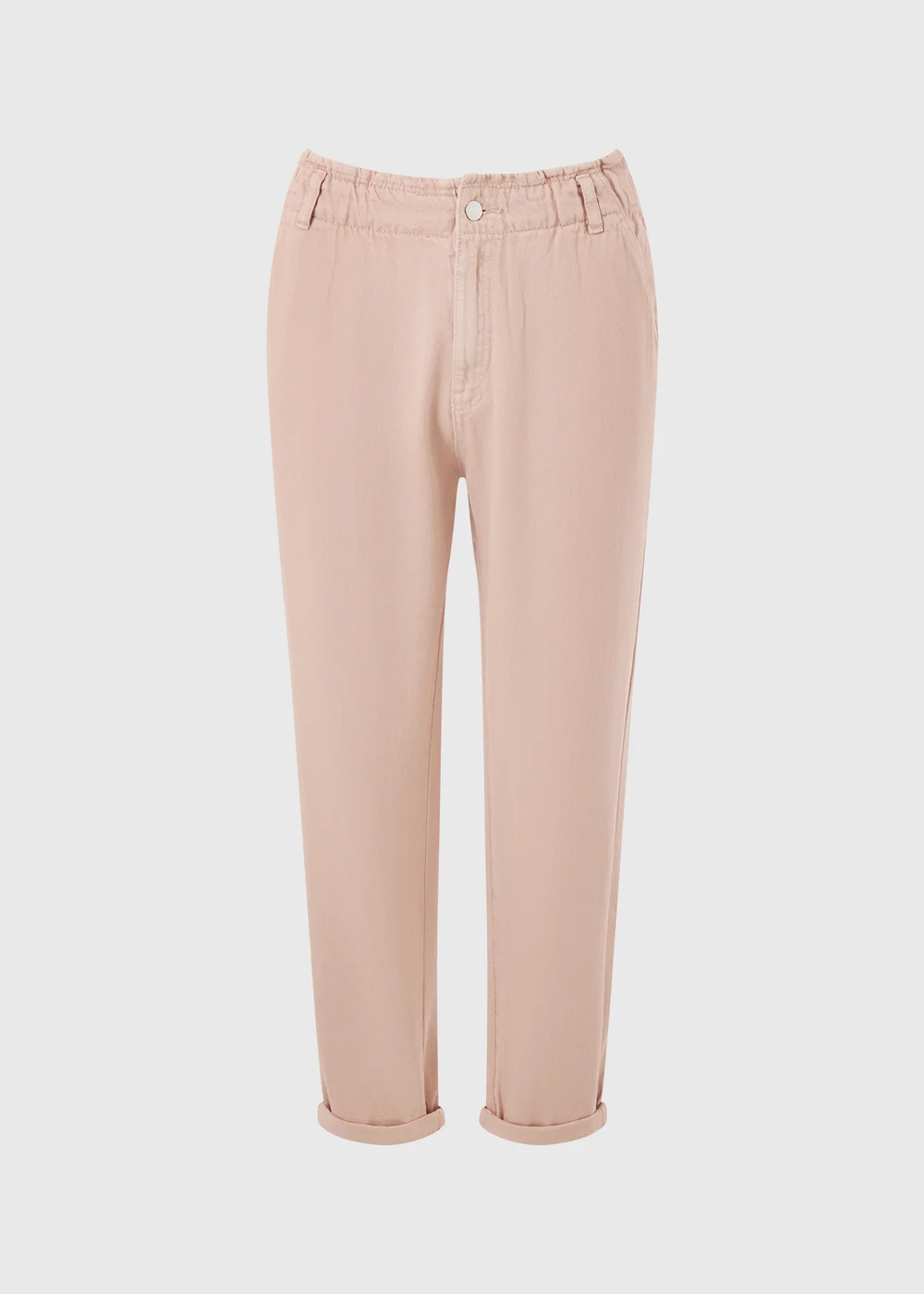 Pink Paperbag Jeans - Size 8 Image 1