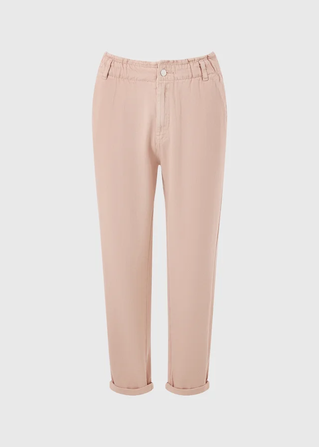 Pink Paperbag Jeans
