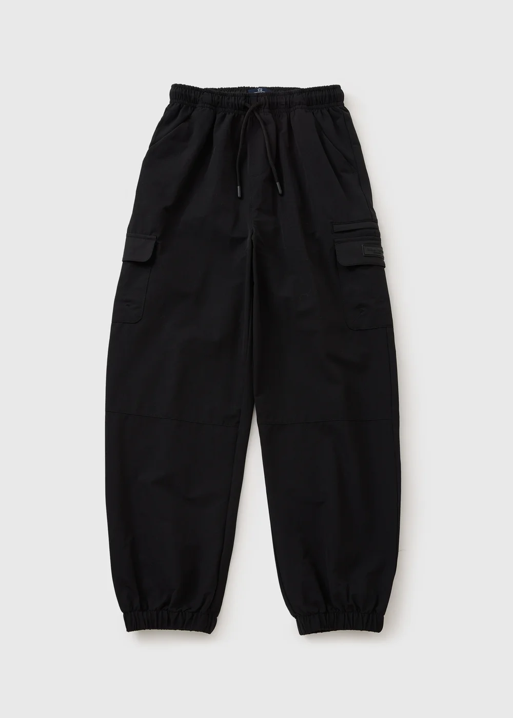 Boys Black Cargo Jogging Bottoms (7-15yrs) - Age 7 Years Image 1