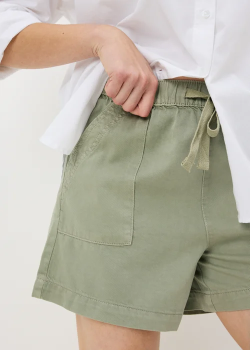 Sage Green Comfort Utility Shorts - 8 Image 2