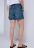 Dark Wash Denim Comfort Utility Shorts - 8 Image 4