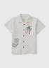 Boys Cream Embroidered Gecko Shirt (1-7yrs) - 1 to 1 half years Image 1