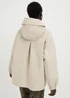 Beige Hooded Anorak Jacket - S Image 3