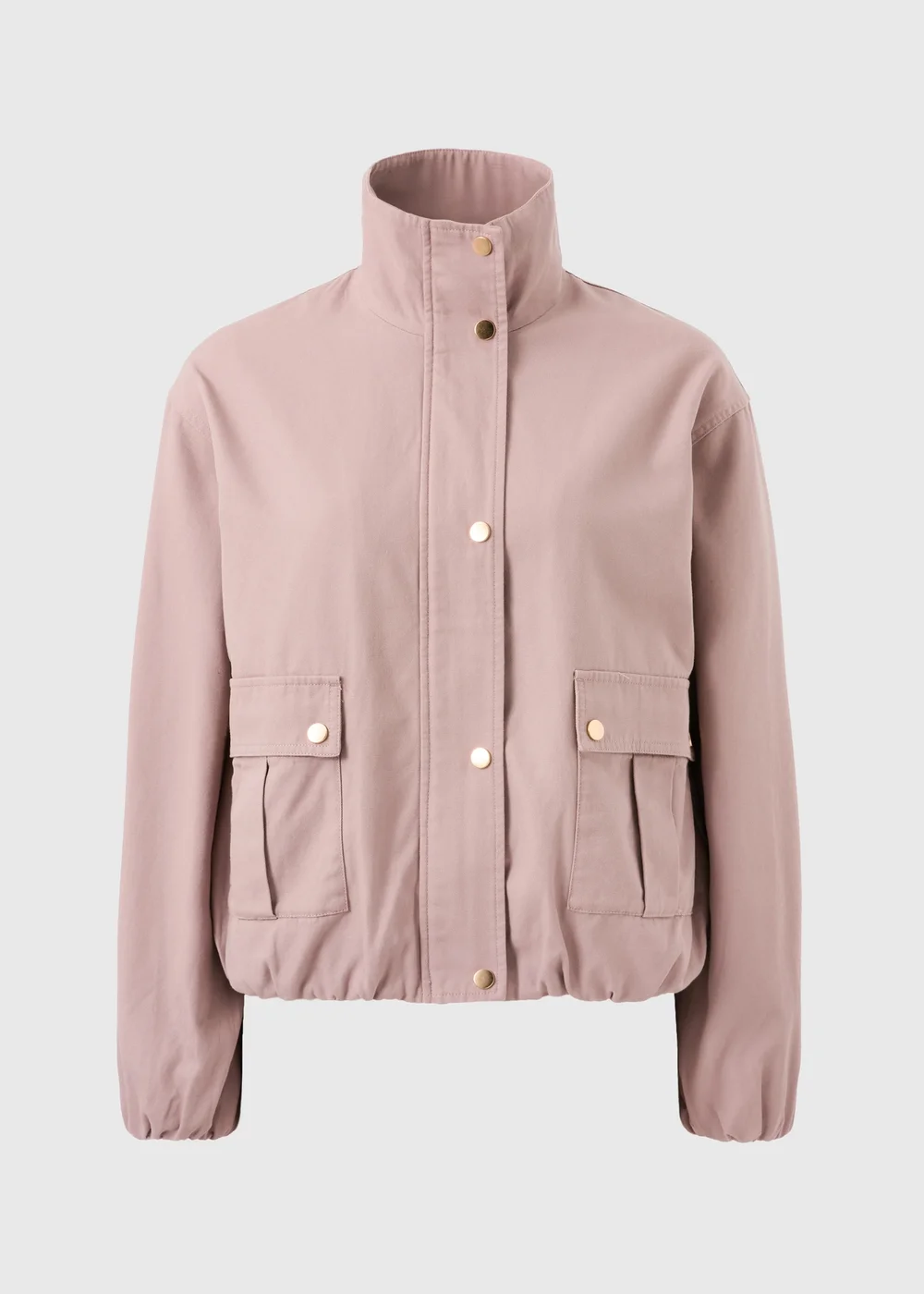Light Pink Funnel Neck Utility Jacket - S Image 4