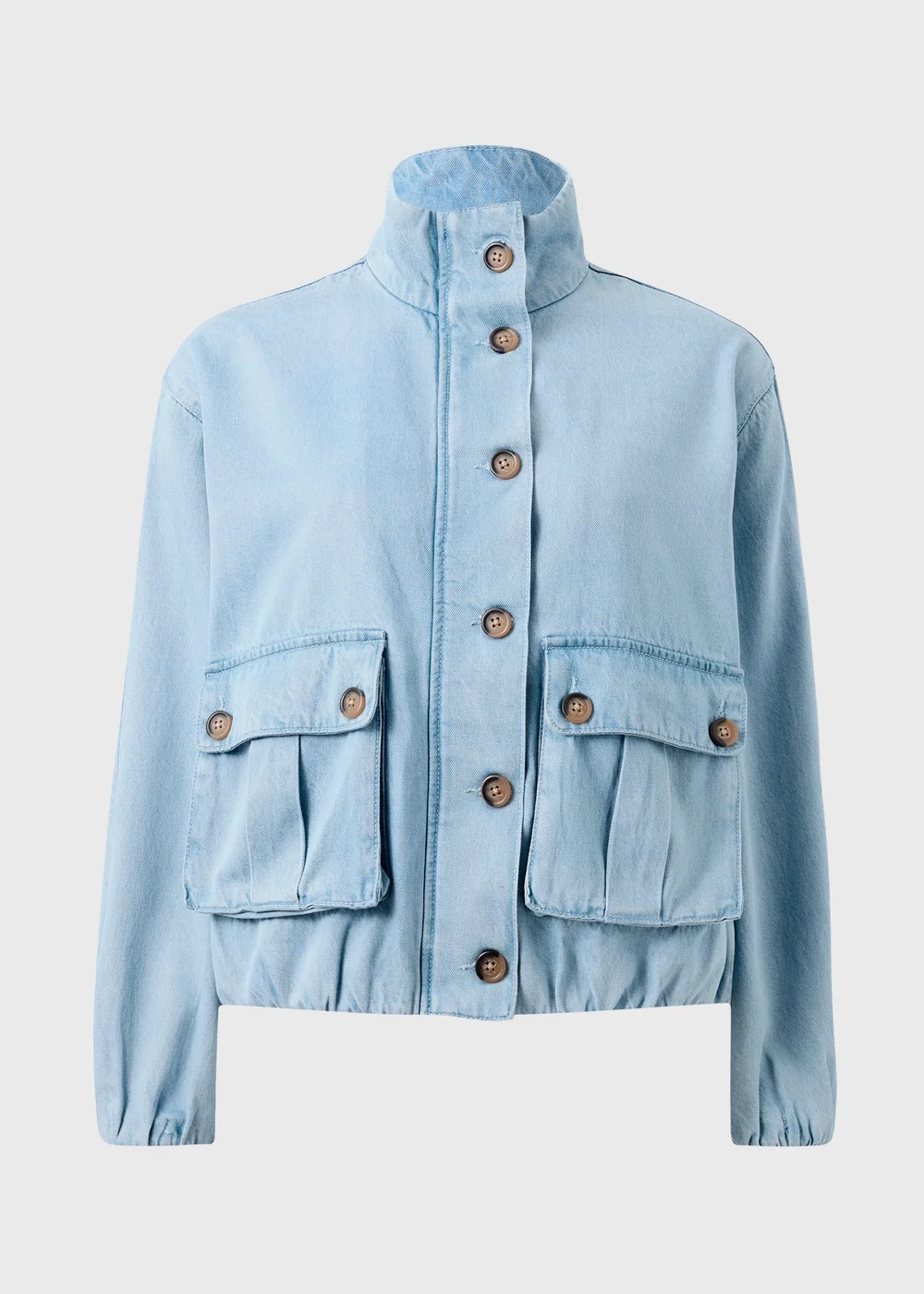 Blue Denim Utility Jacket - M Image 1