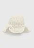 Baby White Floral Keppi (Newborn-24mths) - Up to 1 Month Image 1