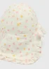 Baby White Floral Keppi (Newborn-24mths) - Up to 1 Month Image 2