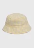 Baby Yellow Daisy Gingham Hat (Newborn-24mths) - Up to 1 Month Image 1