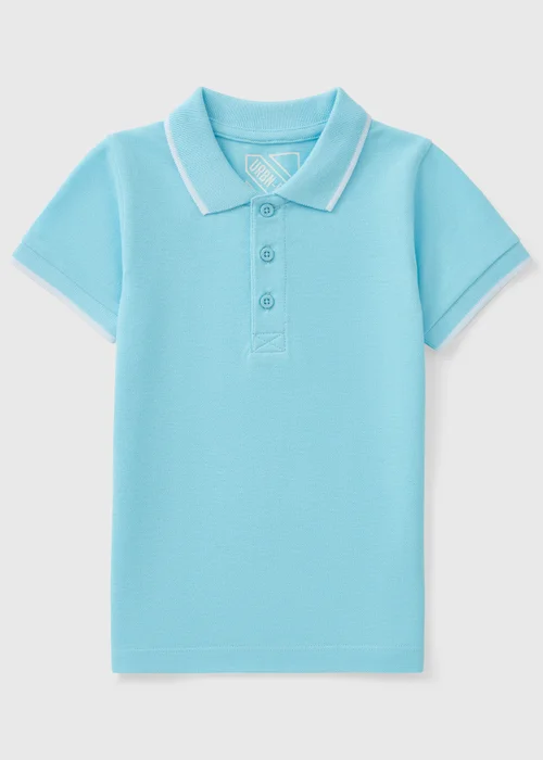 Boys Light Blue Casual Polo Top (1-7yrs) - 1 to 1 half years Image 1