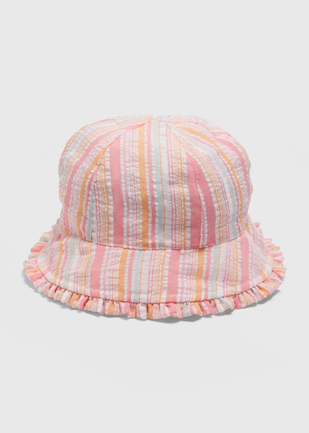 Baby Multicolour Stripe Hat (Newborn-24mths) - Up to 1 Month Image 1
