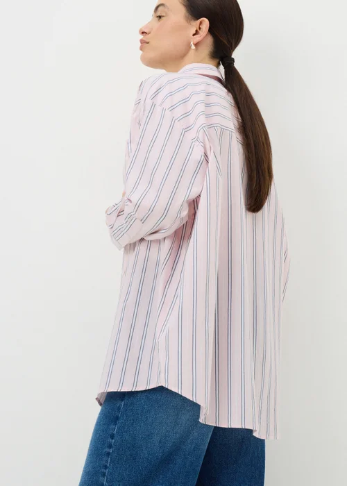 Pink Poplin Stripe Shirt - Size 8 Image 2