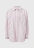 Pink Poplin Stripe Shirt - Size 8 Image 4