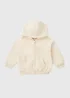 Girls Cream Zip Up Hoodie (1-7yrs) - 1 to 1 half years Image 1