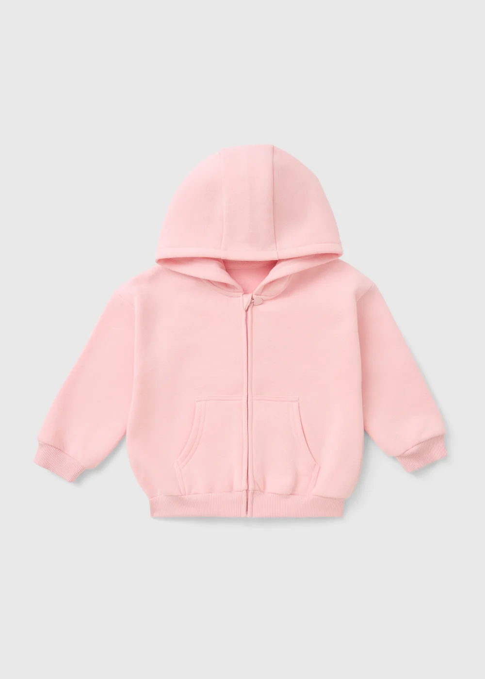Girls Pink Zip Up Hoodie (1-7yrs) - 1 to 1 half years Image 1