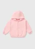 Girls Pink Zip Up Hoodie (1-7yrs) - 1 to 1 half years Image 1
