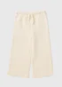 Girls Cream Wide Leg Jogging Bottoms (1-7yrs) - 1 half year to 2 Image 1