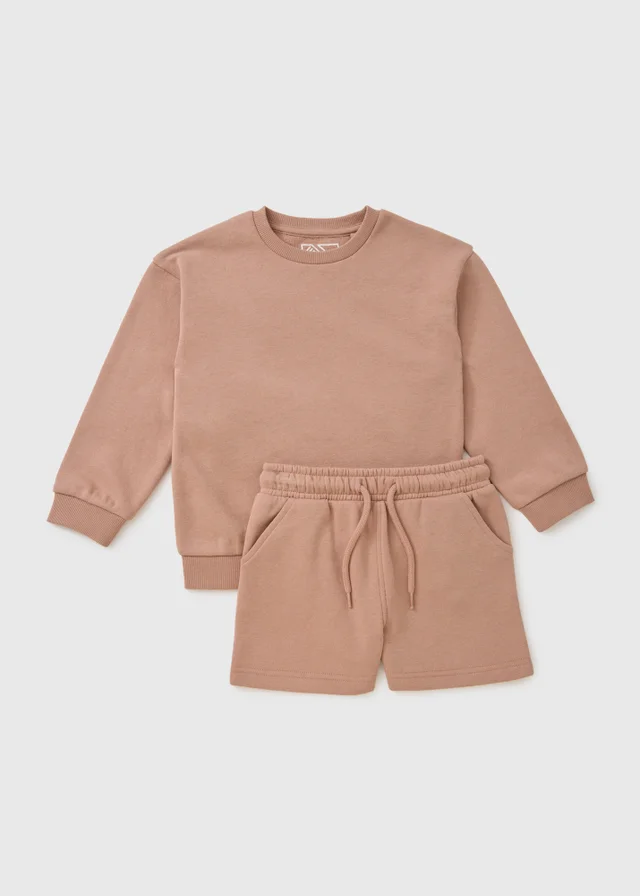 Boys Mushroom Sweatshirt & Short Set (1-7yrs)