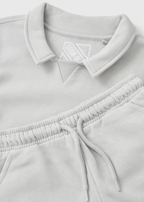 Boys Grey Collared Sweatshirt & Shorts Set (1-7yrs) - 1 to 1 half years Image 2